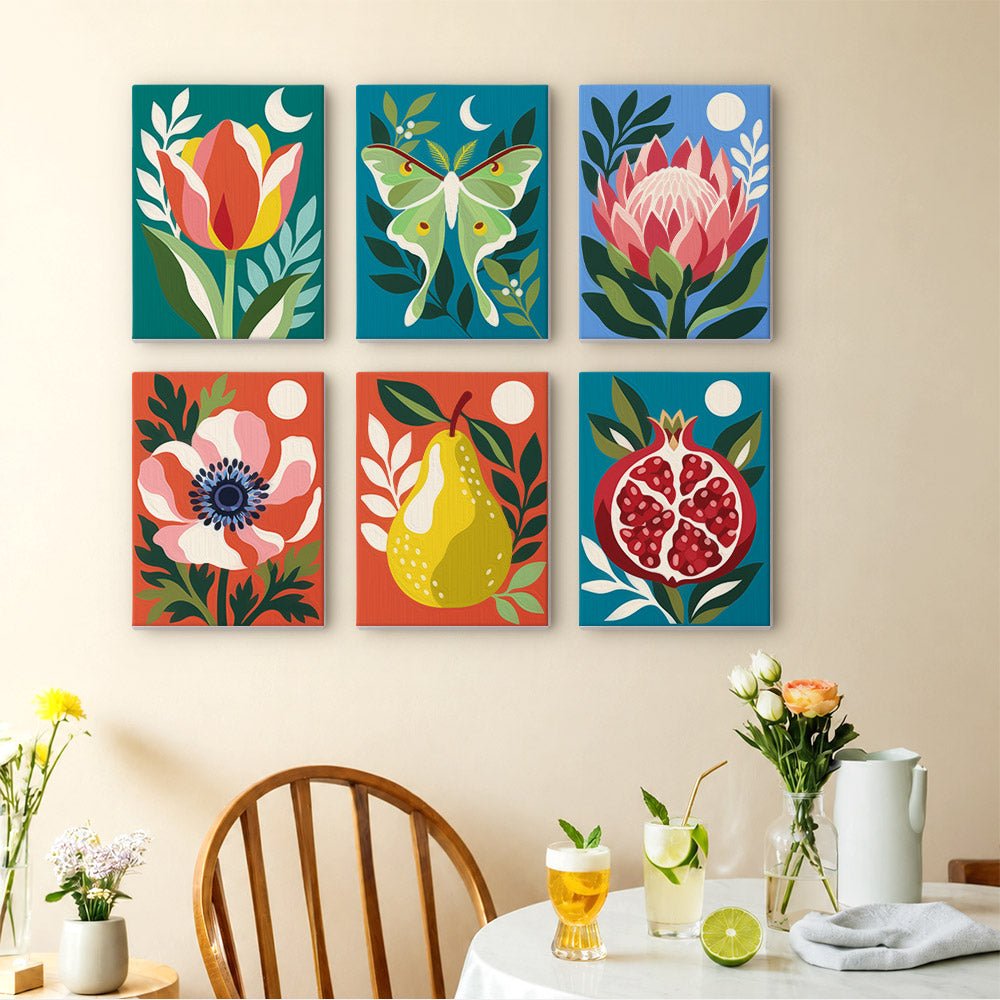 Bold Nature Prints mini painting set