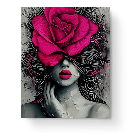 Bold Rose Fantasy - Floral Women - Judy Paint