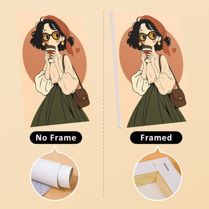 No frame vs. framed canvas