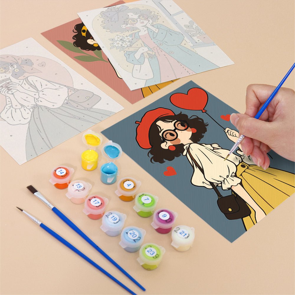 Bookish Girls mini painting set