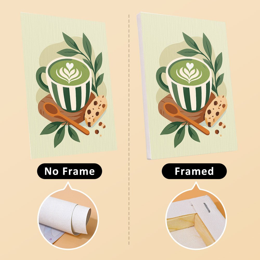 No frame vs. framed canvas