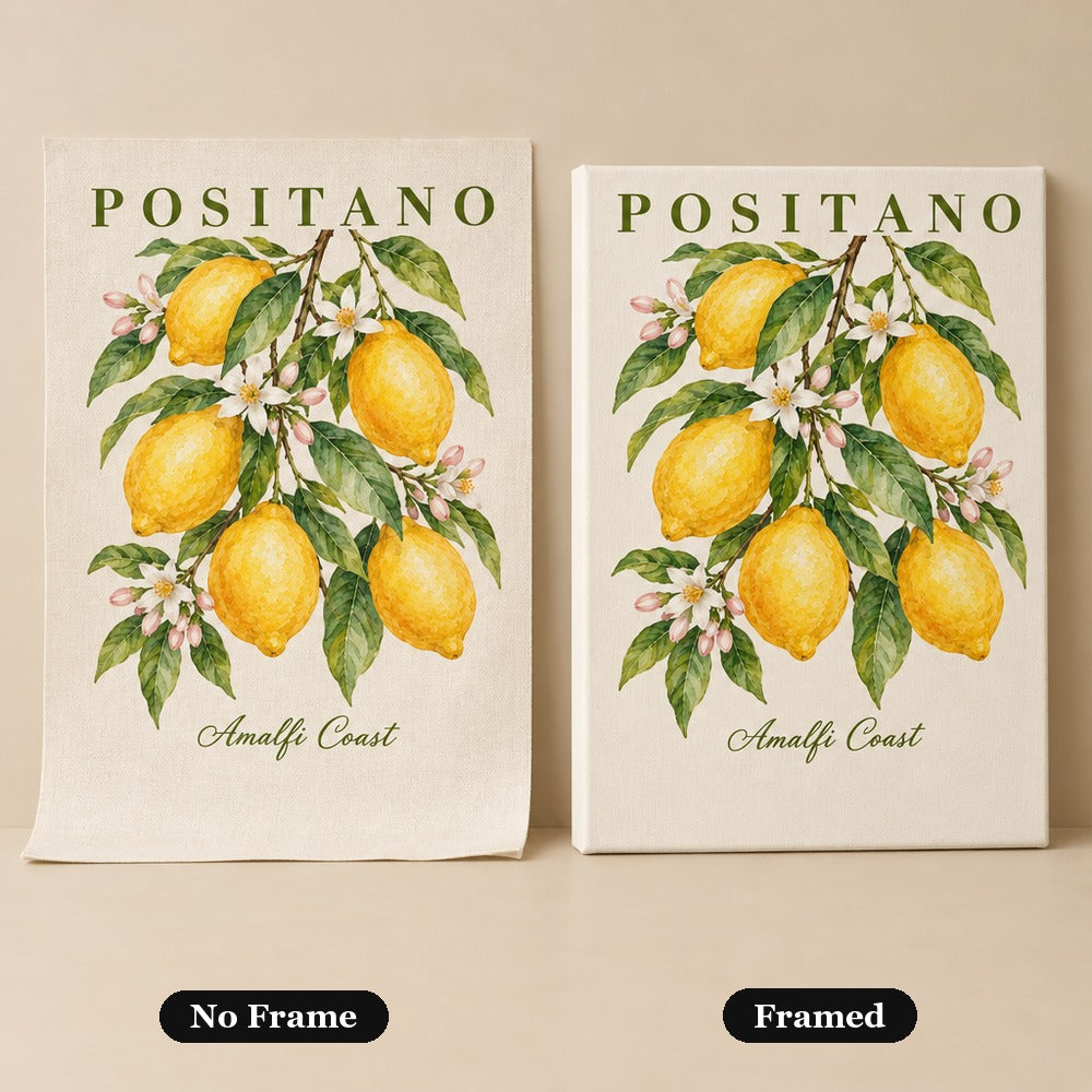 No frame vs. framed canvas