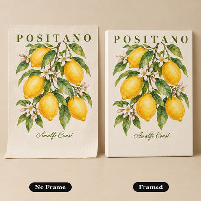 No frame vs. framed canvas