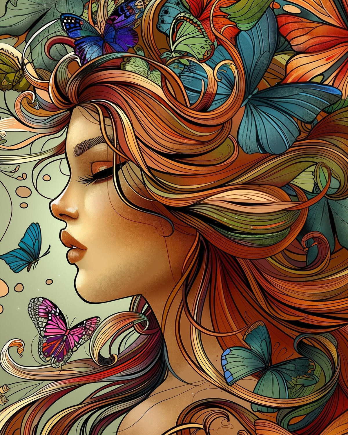 Butterfly Dreamscape - Bohemian Vibes - Judy Paint