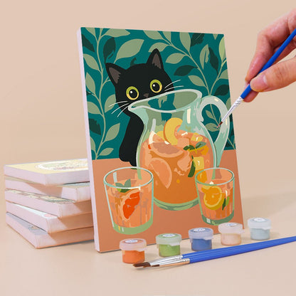 Cat Cafe Treats mini painting set