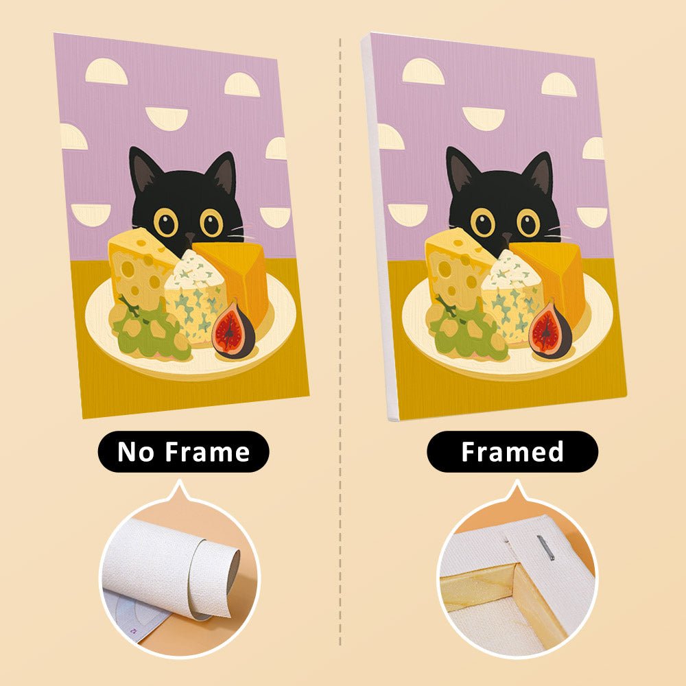 No frame vs. framed canvas