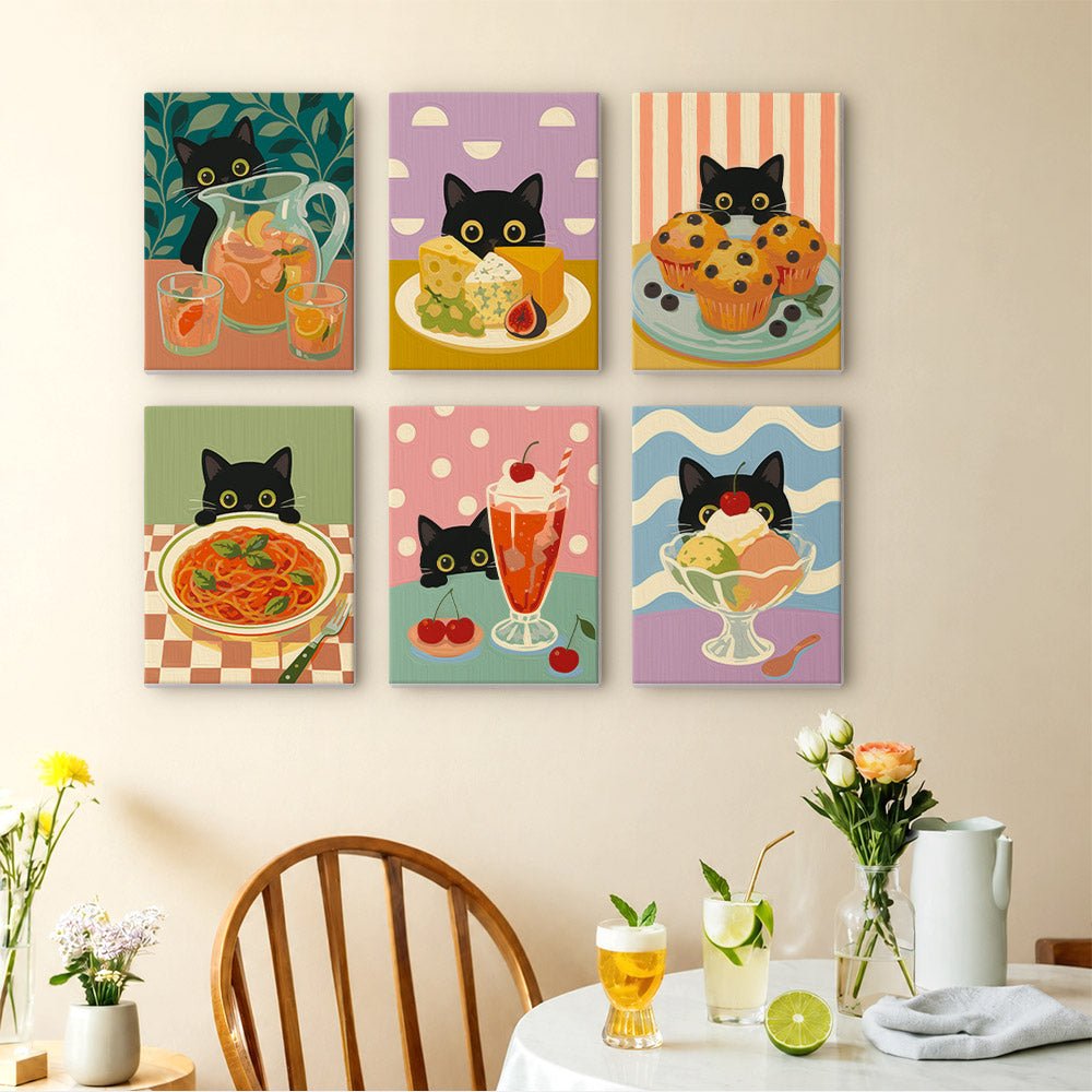 Cat Cafe Treats mini painting set