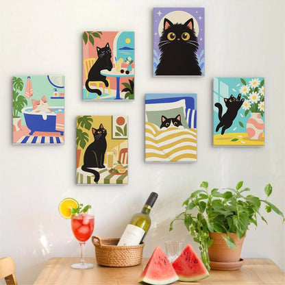 Cat Mischief mini painting set