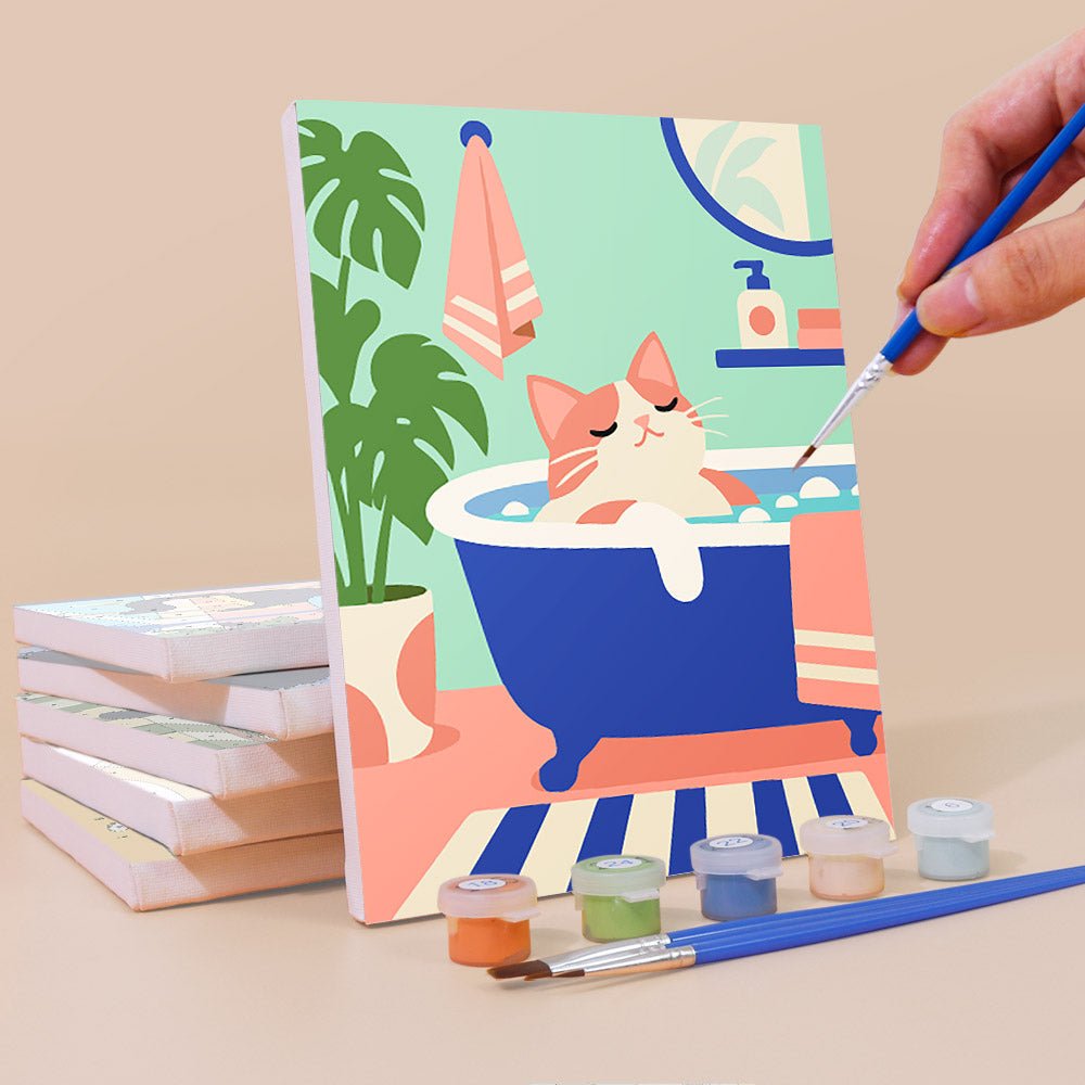 Cat Mischief mini painting set