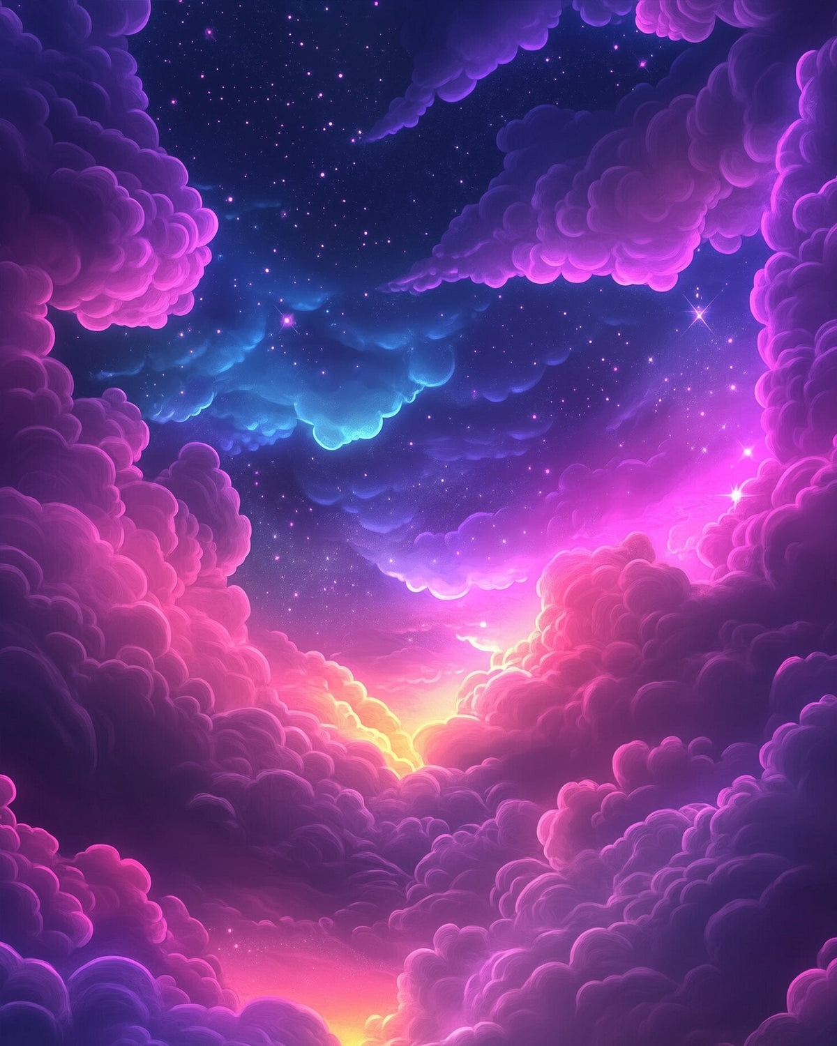 Celestial Cloudscape - Galaxies - Judy Paint
