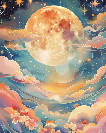 Celestial Dreamscape - Bohemian Vibes - Judy Paint