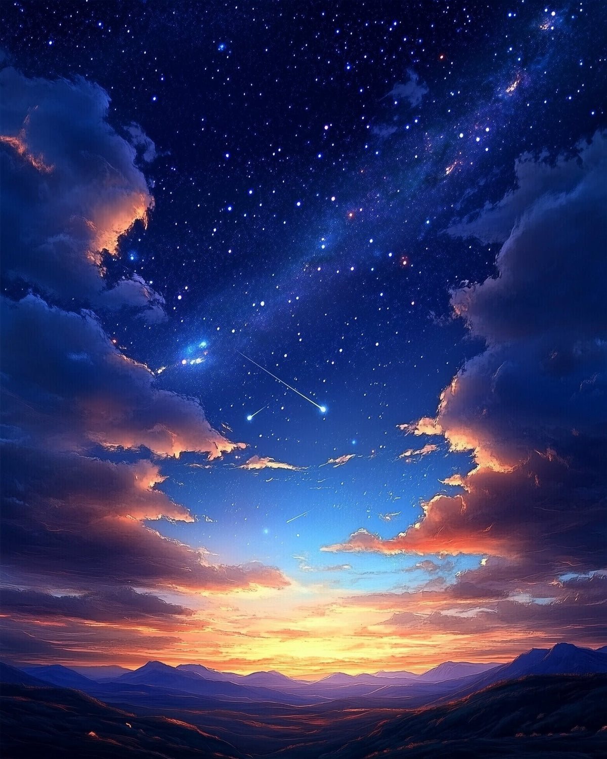 Celestial Twilight - Galaxies - Judy Paint