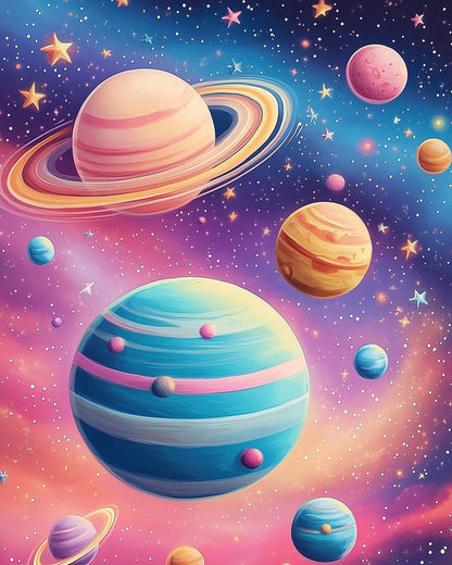 Celestial Wonder - Galaxies - Judy Paint