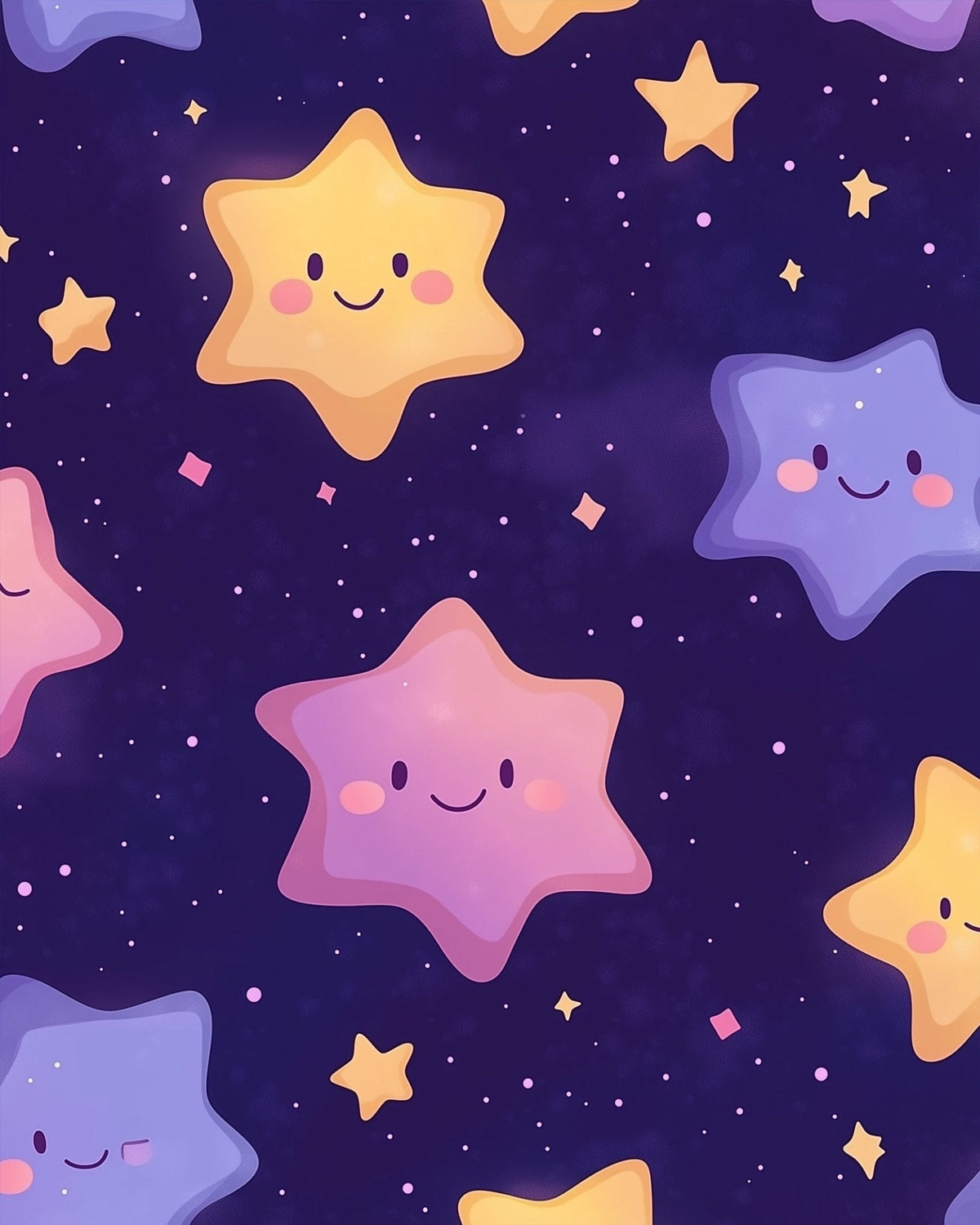 Charming Star Smiles - Galaxies - Judy Paint