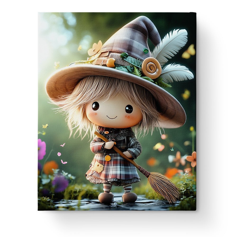 Charming Witch Kid - Halloween - Judy Paint