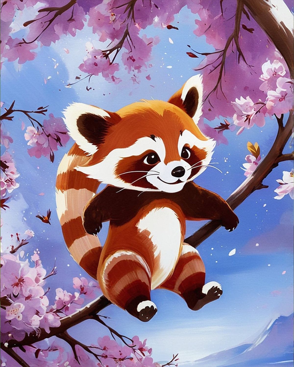 Cheerful Panda Blossom - Kids - Judy Paint