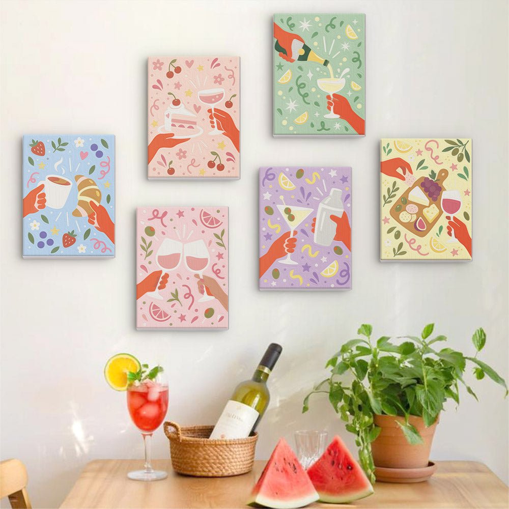 Cheers Darling mini painting set