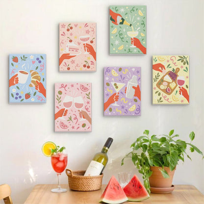 Cheers Darling mini painting set