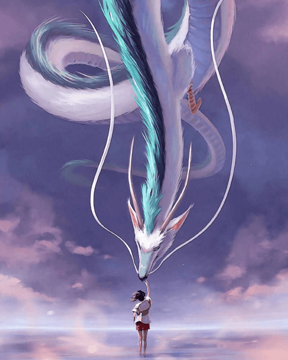 Chihiro and Haku Bonding - Anime - Judy Paint