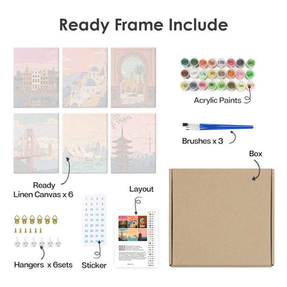What's included with the framed canvas version