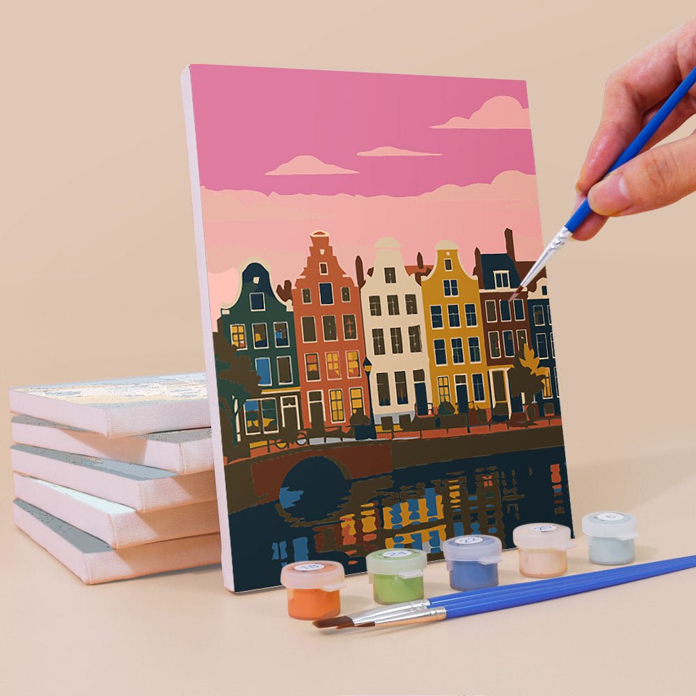 City Escapes mini painting set