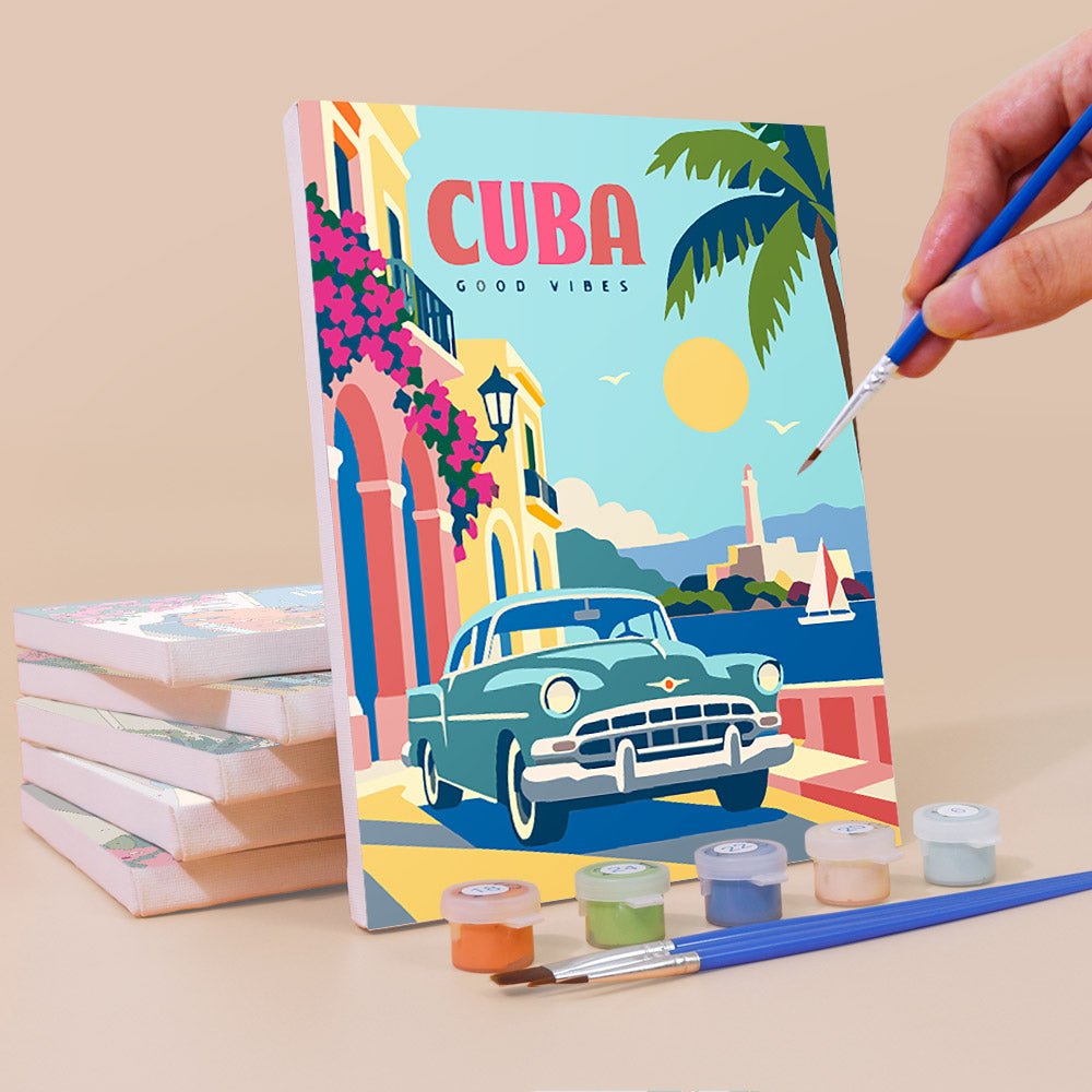 Classic Car Getaways mini painting set