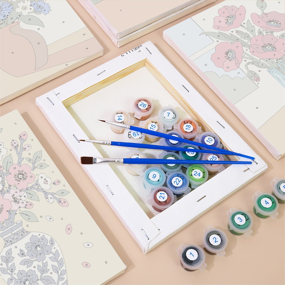 Classic Vase Bouquets mini painting set