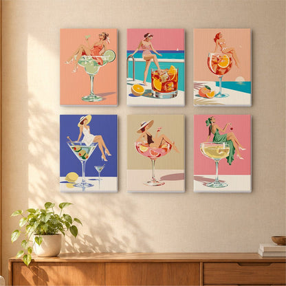 Cocktail Pin-Ups mini painting set