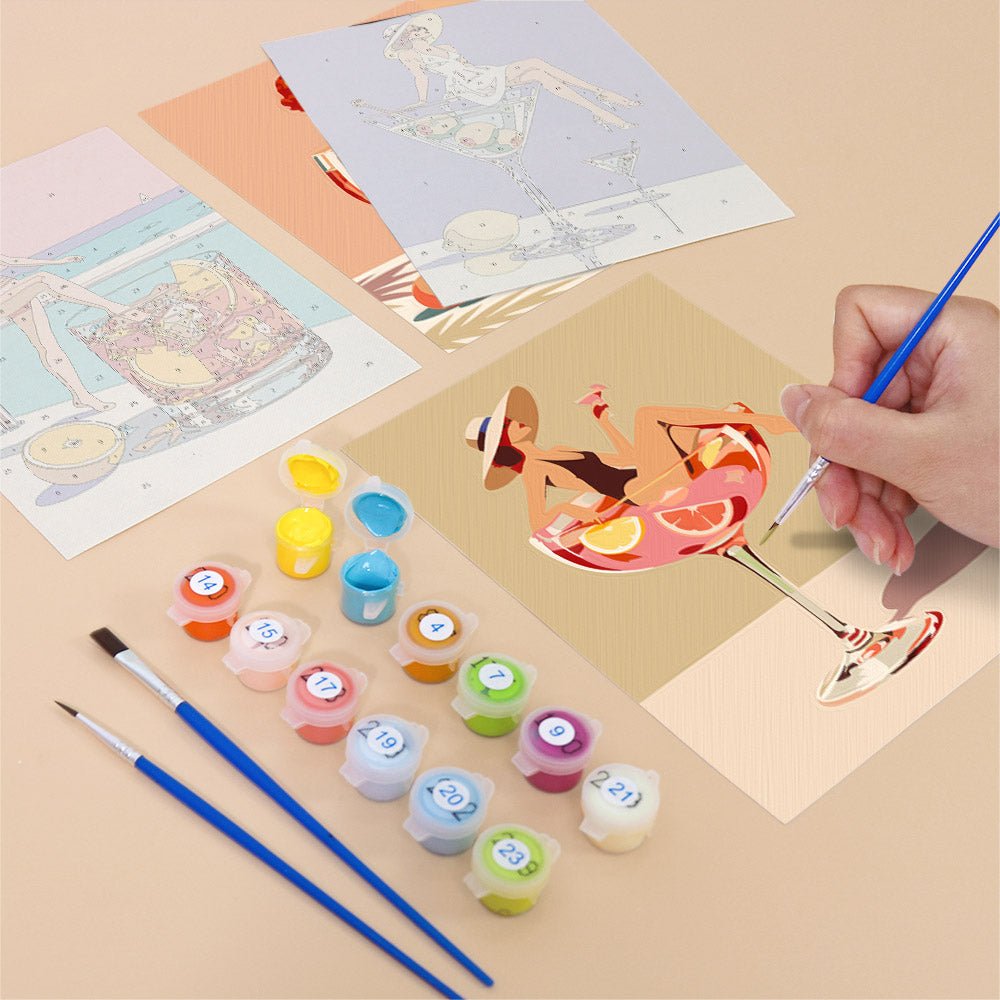 Cocktail Pin-Ups mini painting set