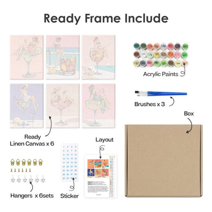 What's included with the framed canvas version
