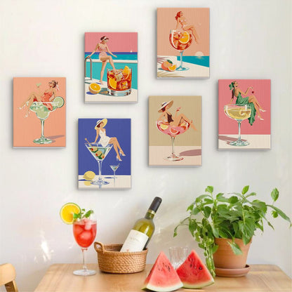 Cocktail Pin-Ups mini painting set