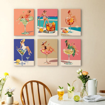 Cocktail Pin-Ups mini painting set