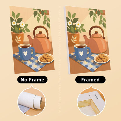 No frame vs. framed canvas