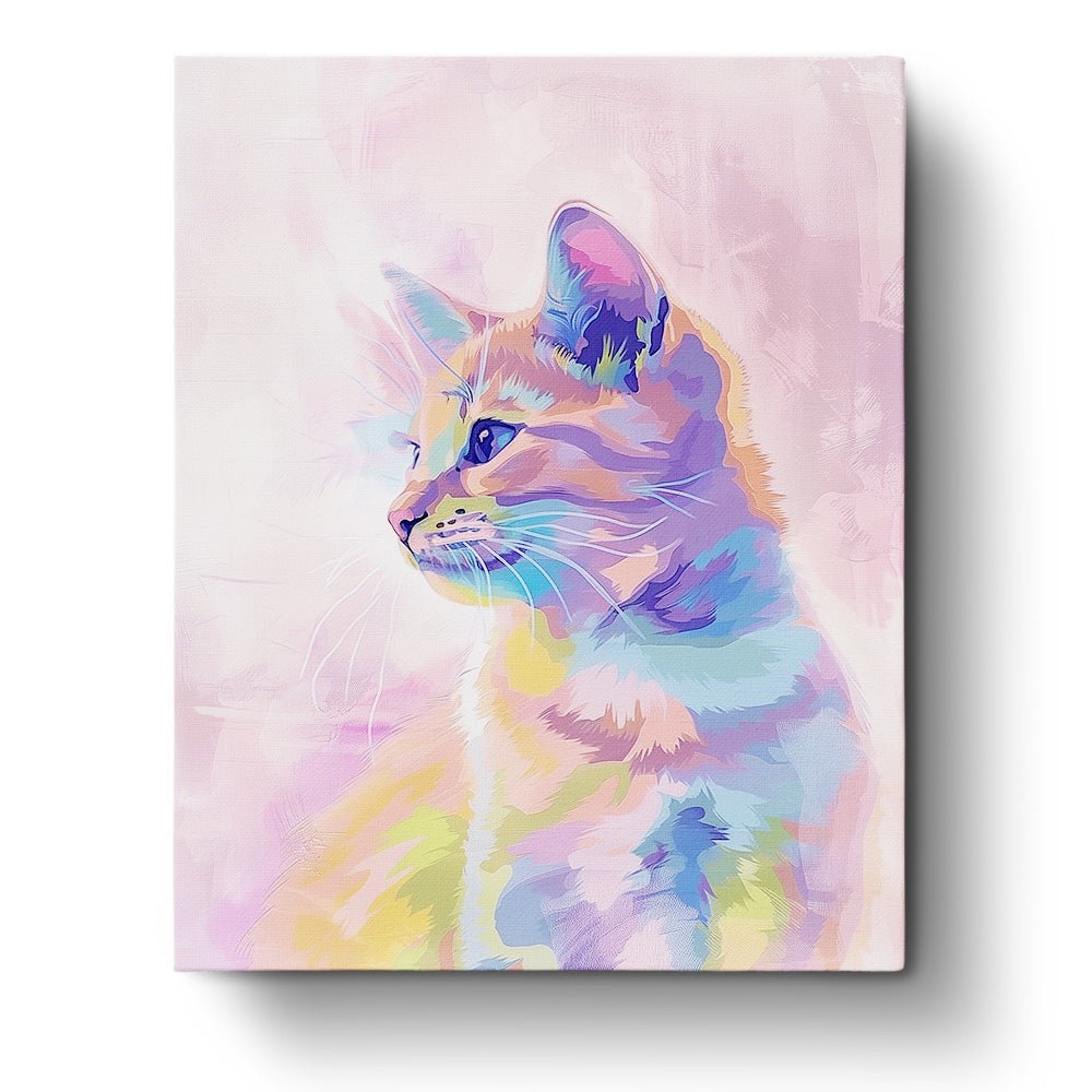Colorful Cat Portrait - Abstract Animals - Judy Paint