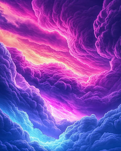 Colorful Cloudscape Serenity - Galaxies - Judy Paint