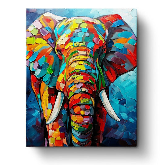 Colorful Elephant - Abstract Animals - Judy Paint