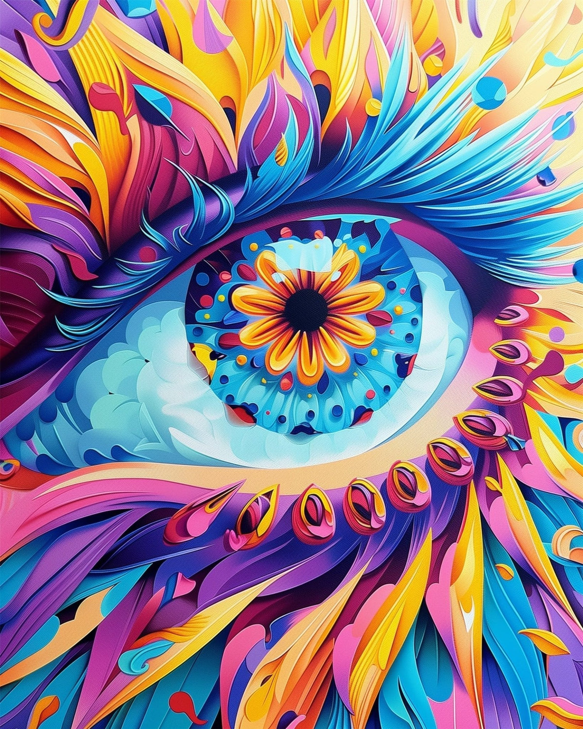 Colorful Eye - Meditation - Judy Paint
