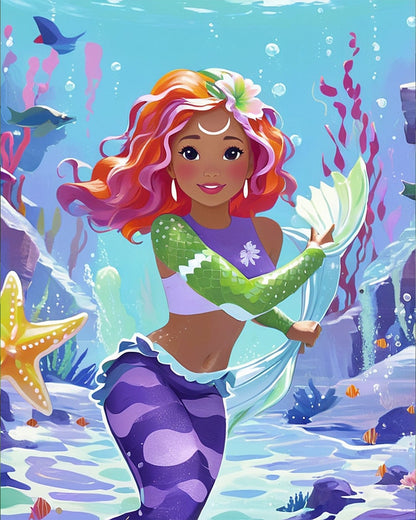 Colorful Mermaid Adventure - Kids - Judy Paint