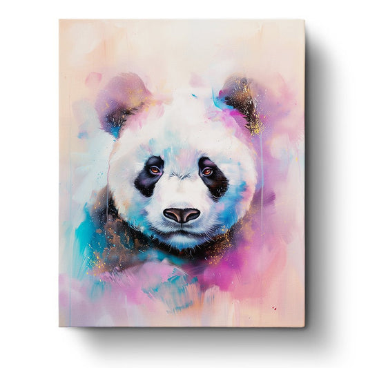 Colorful Panda Portrait - Abstract Animals - Judy Paint