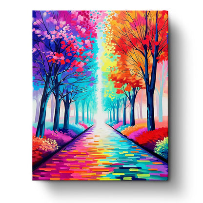 Colorful Pathway - Meditation - Judy Paint
