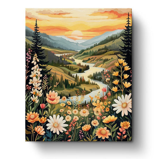 Colorful River Landscape - Judy Paint