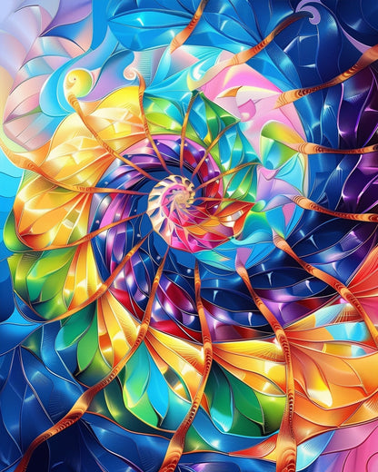Colorful Spiral Harmony - Meditation - Judy Paint