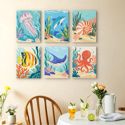 Coral Reef Friends mini painting set
