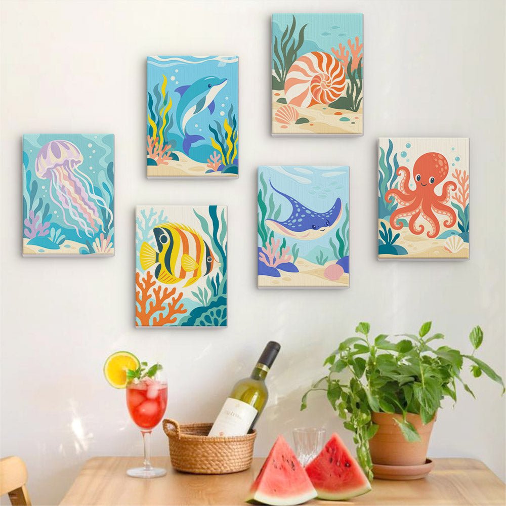 Coral Reef Friends mini painting set