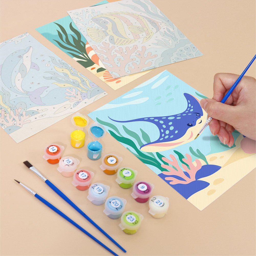 Coral Reef Friends mini painting set