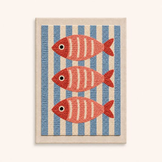 Coral Tide Trio - Vertical Edition - Judy Paint