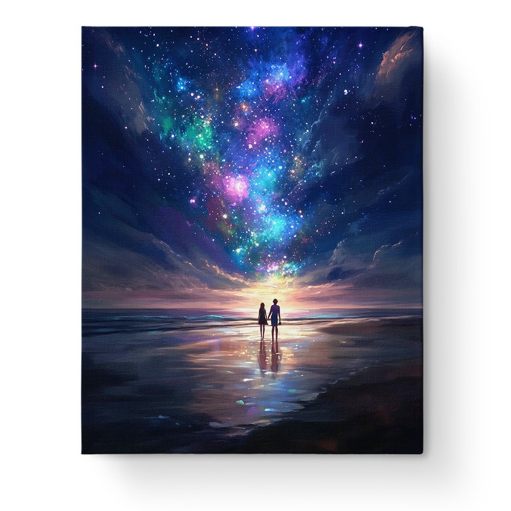 Cosmic Beach Serenity - Galaxies - Judy Paint