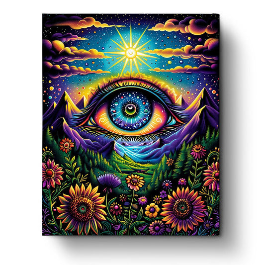 Cosmic Eye Blossom - Meditation - Judy Paint