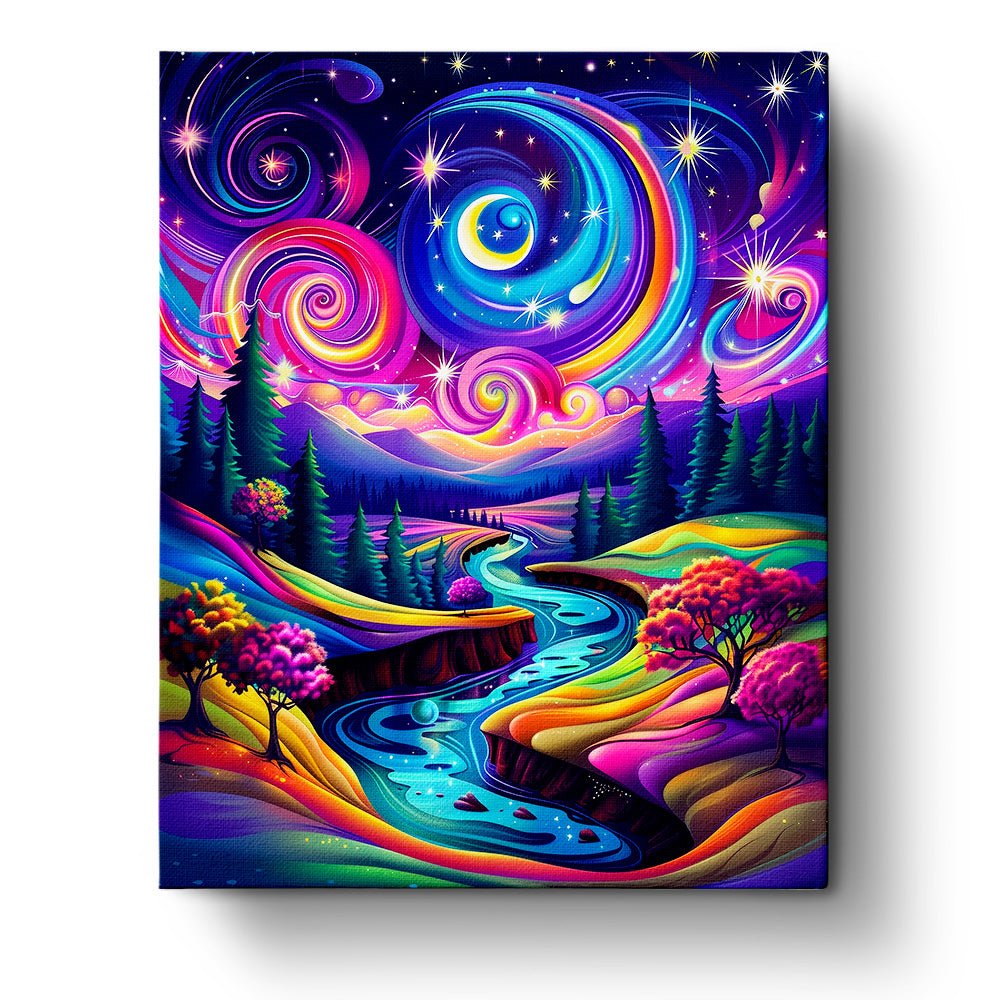 Cosmic River Tranquility - Meditation - Judy Paint
