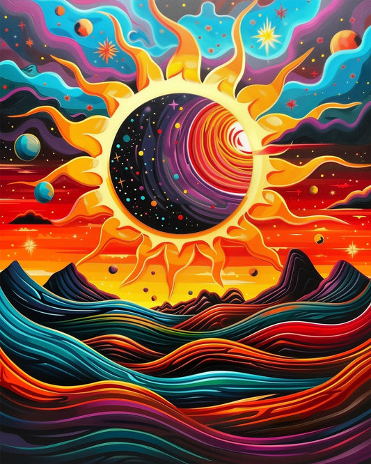Cosmic Sunrise - Meditation - Judy Paint